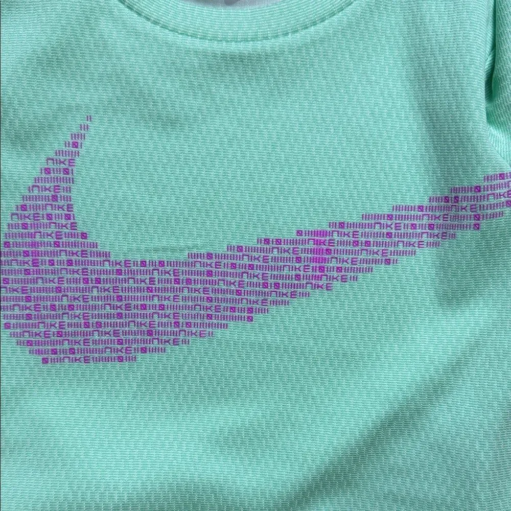 Nike Dry Fit Kids Tee with Large Swoosh Logo